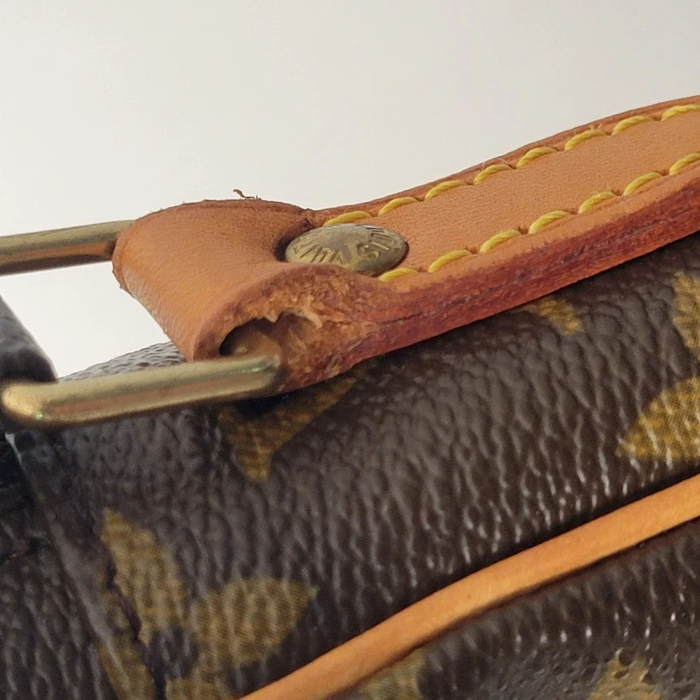 Louis Vuitton Danub Shoulder Bag Women Brown Monogram M45266 Crossbody